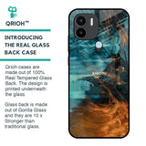 Golden Splash Glass Case for Redmi A1 Plus