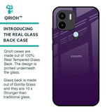 Dark Purple Glass Case for Redmi A1 Plus