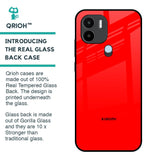Blood Red Glass Case for Redmi A1 Plus