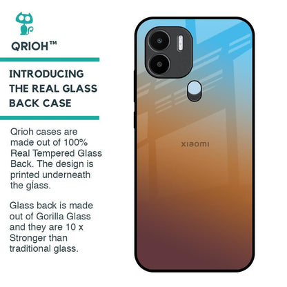 Rich Brown Glass Case for Redmi A1 Plus
