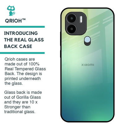 Dusty Green Glass Case for Redmi A1 Plus