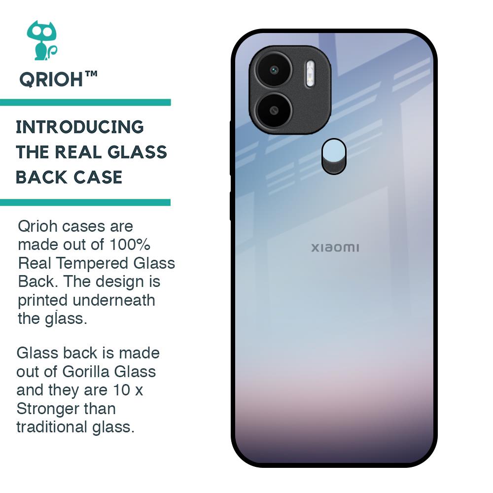 Light Sky Texture Glass Case for Redmi A1 Plus