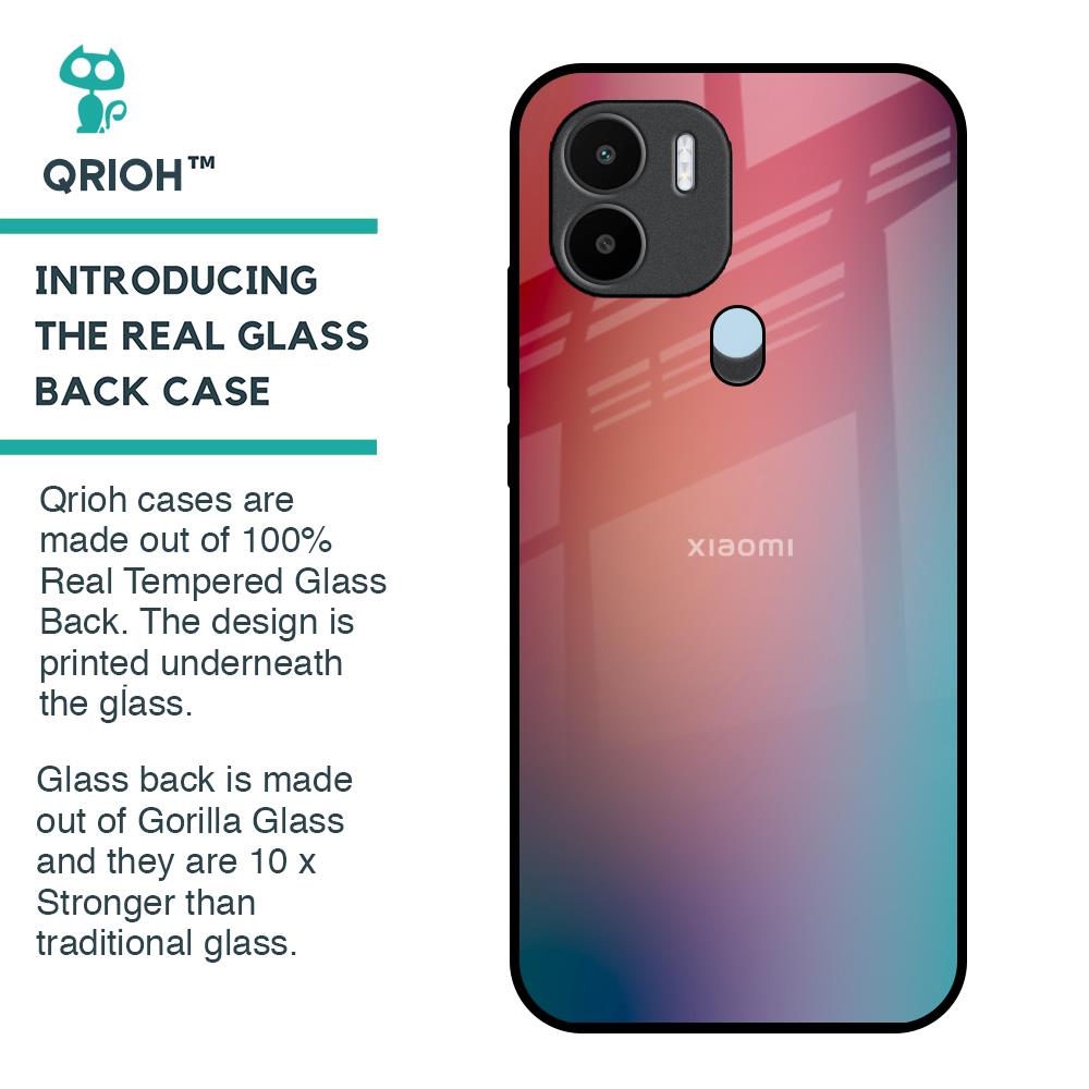 Dusty Multi Gradient Glass Case for Redmi A1 Plus