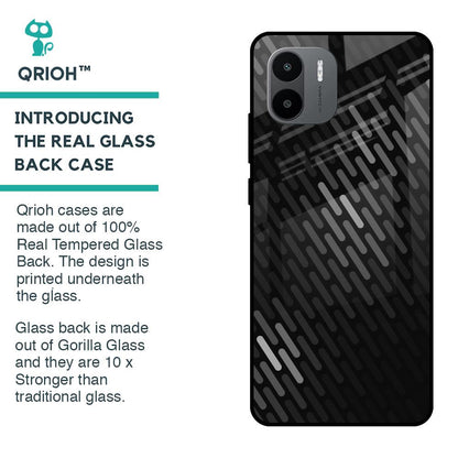 Dark Abstract Pattern Glass Case For Redmi A1 Plus