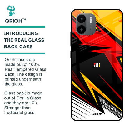 Race Jersey Pattern Glass Case For Redmi A1 Plus