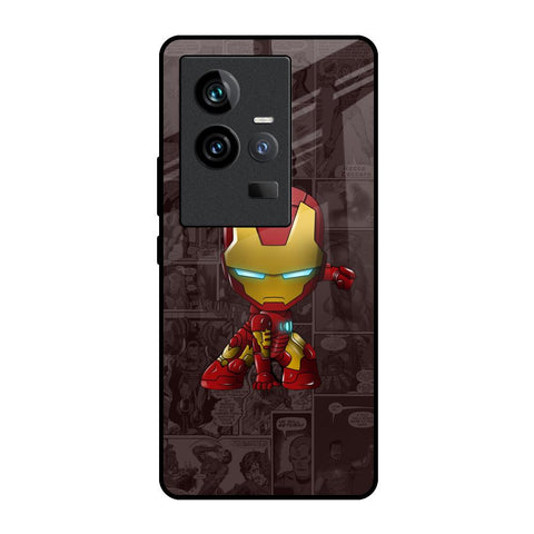 Angry Baby Super Hero iQOO 11 Glass Back Cover Online