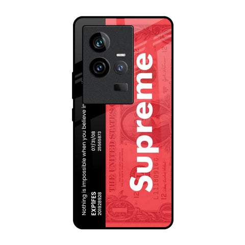 Supreme Ticket iQOO 11 Glass Back Cover Online