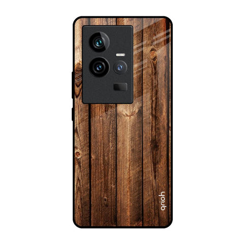 Timber Printed iQOO 11 Glass Back Cover Online