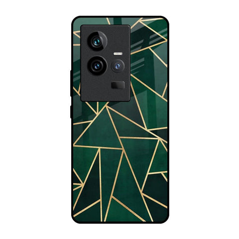 Abstract Green iQOO 11 Glass Back Cover Online