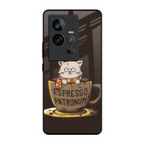 Tea With Kitty iQOO 11 Glass Back Cover Online