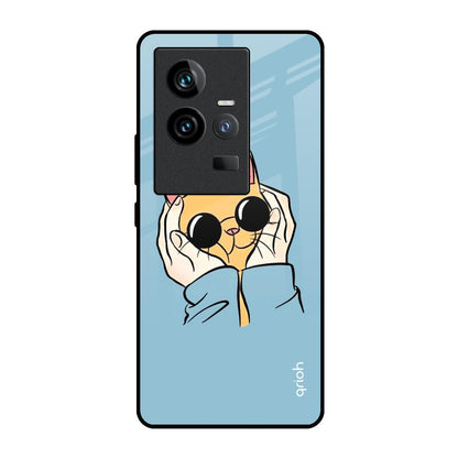 Adorable Cute Kitty iQOO 11 Glass Back Cover Online