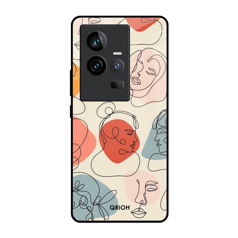 Abstract Faces iQOO 11 Glass Back Cover Online