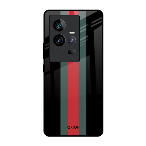 Vertical Stripes iQOO 11 Glass Back Cover Online
