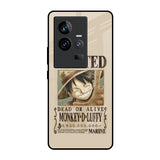 Luffy Wanted iQOO 11 Glass Back Cover Online