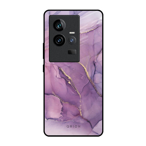 Purple Gold Marble iQOO 11 Glass Back Cover Online