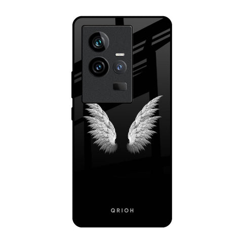 White Angel Wings iQOO 11 Glass Back Cover Online