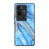 Vibrant Blue Marble iQOO 11 Glass Back Cover Online