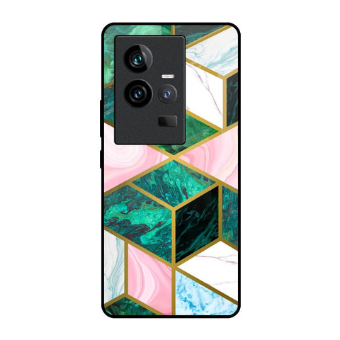 Seamless Green Marble iQOO 11 Glass Back Cover Online