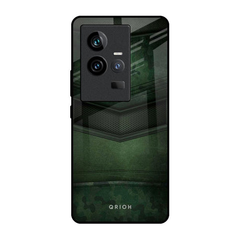 Green Leather iQOO 11 Glass Back Cover Online
