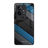 Multicolor Wooden Effect iQOO 11 Glass Back Cover Online