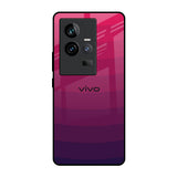 Wavy Pink Pattern iQOO 11 Glass Back Cover Online