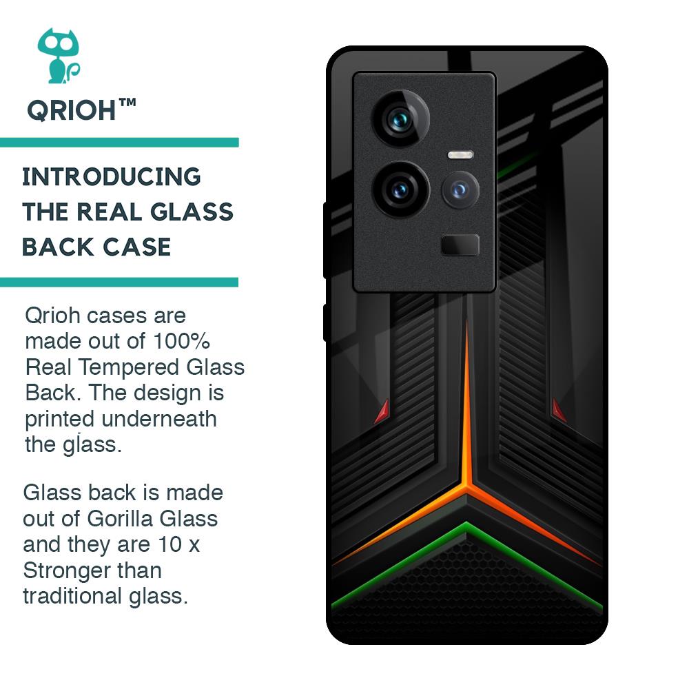Modern Ultra Chevron Glass Case for iQOO 11