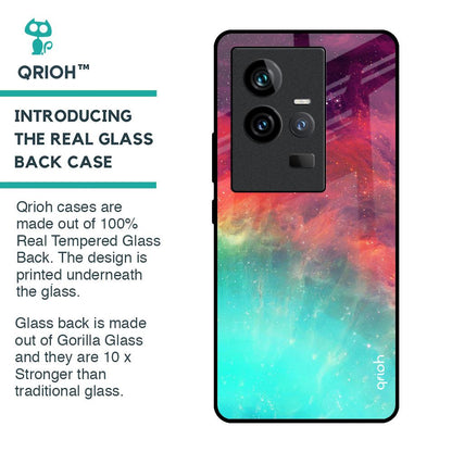 Colorful Aura Glass Case for iQOO 11