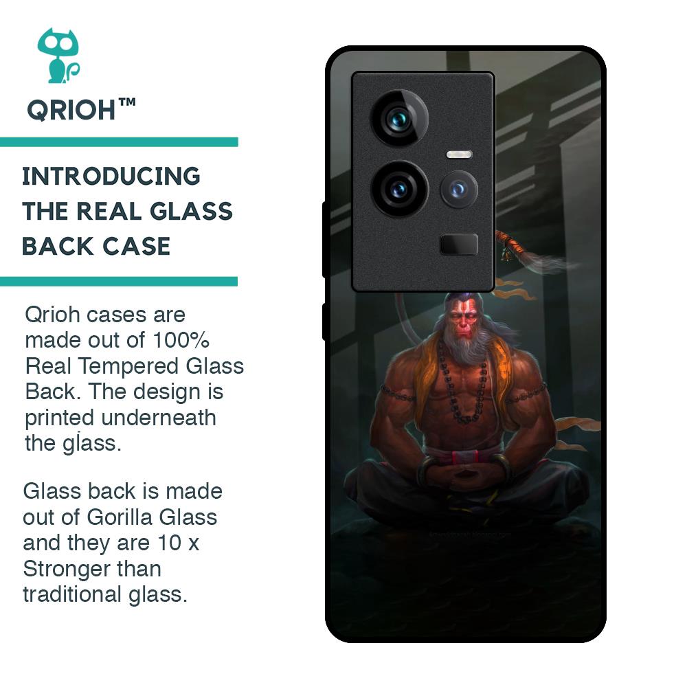 Lord Hanuman Animated Glass Case for iQOO 11