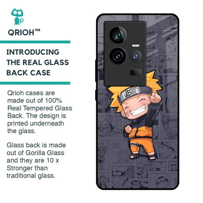 Orange Chubby Glass Case for iQOO 11