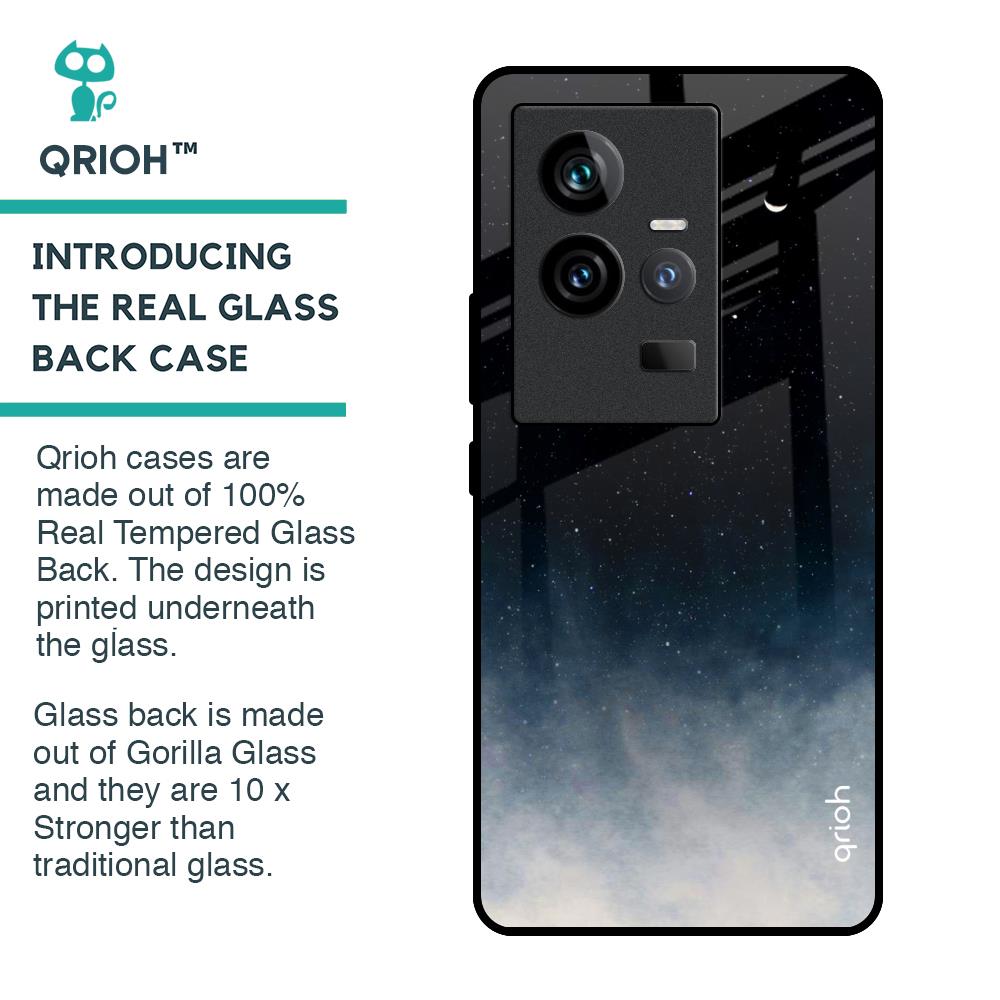 Black Aura Glass Case for iQOO 11