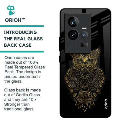 Golden Owl Glass Case for iQOO 11