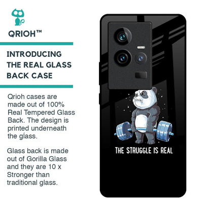 Real Struggle Glass Case for iQOO 11
