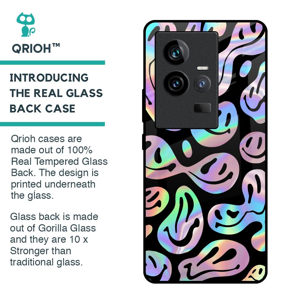 Acid Smile Glass Case for iQOO 11
