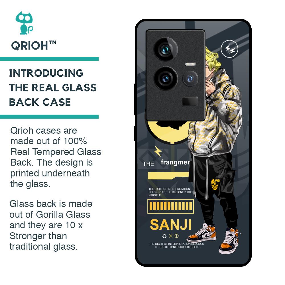 Cool Sanji Glass Case for iQOO 11