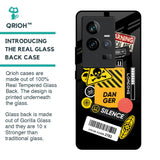 Danger Signs Glass Case for iQOO 11