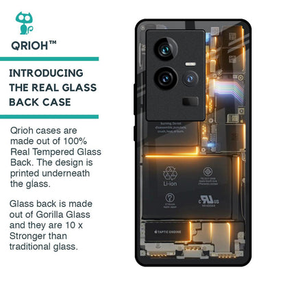 Glow Up Skeleton Glass Case for iQOO 11