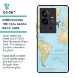 Travel Map Glass Case for iQOO 11