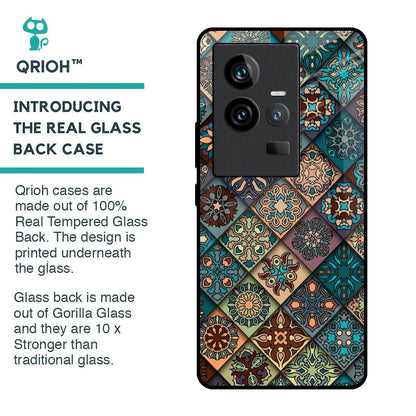 Retro Art Glass Case for iQOO 11
