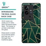 Abstract Green Glass Case For iQOO 11