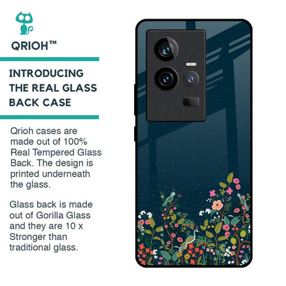Small Garden Glass Case For iQOO 11