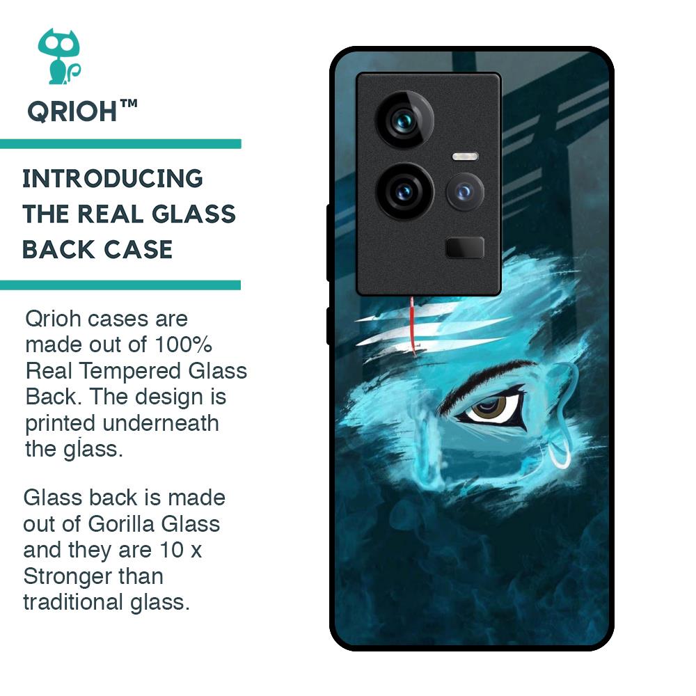 Power Of Trinetra Glass Case For iQOO 11