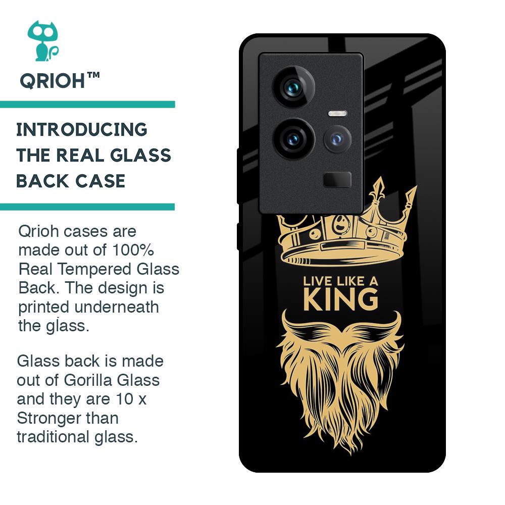 King Life Glass Case For iQOO 11
