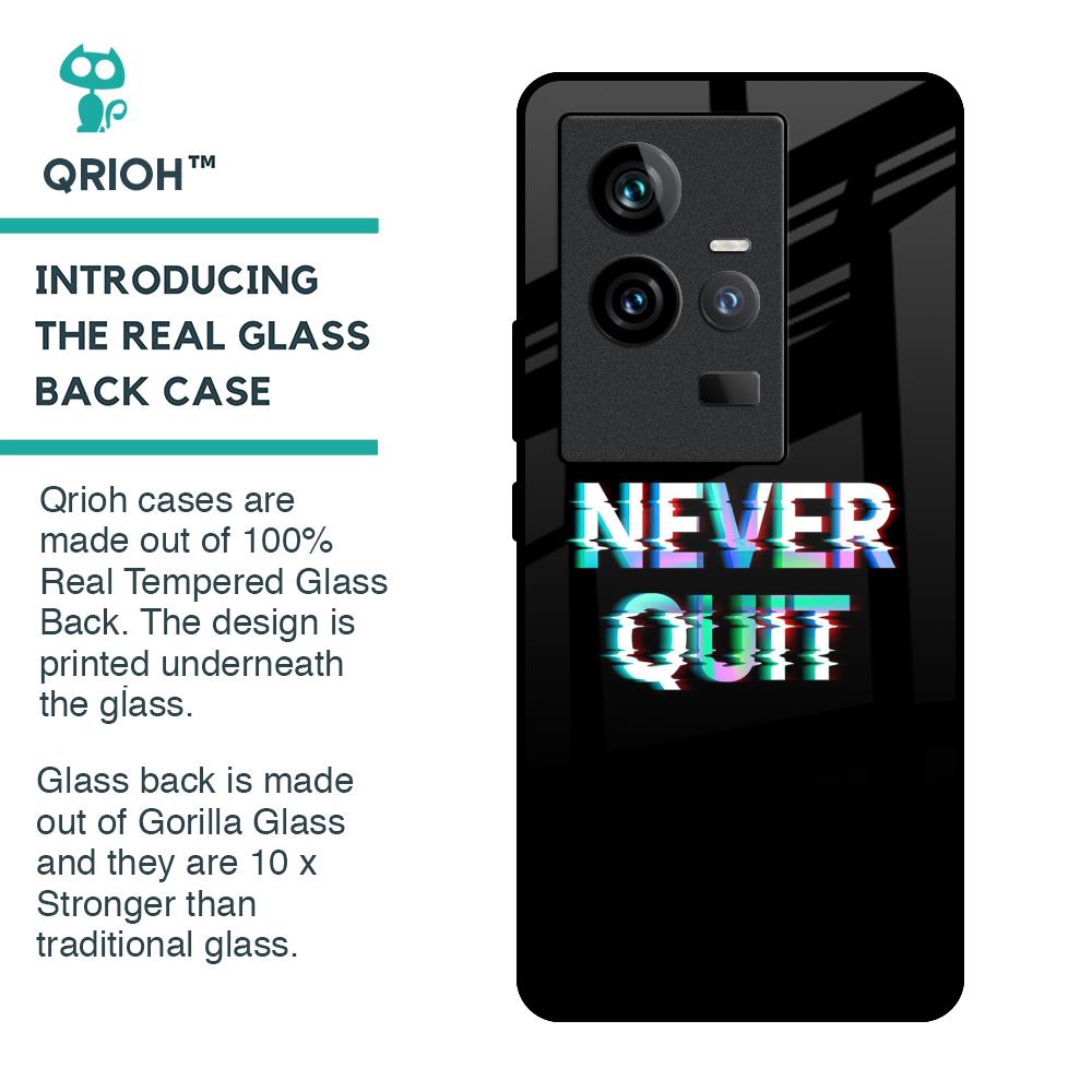Never Quit Glass Case For iQOO 11