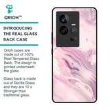 Diamond Pink Gradient Glass Case For iQOO 11