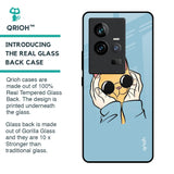 Adorable Cute Kitty Glass Case For iQOO 11