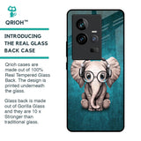 Adorable Baby Elephant Glass Case For iQOO 11