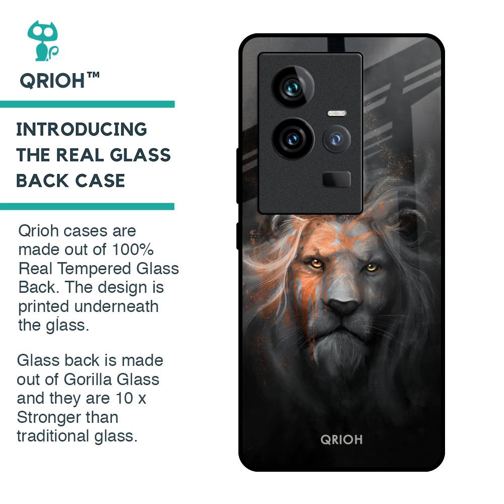Devil Lion Glass Case for iQOO 11