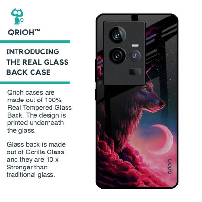Moon Wolf Glass Case for iQOO 11