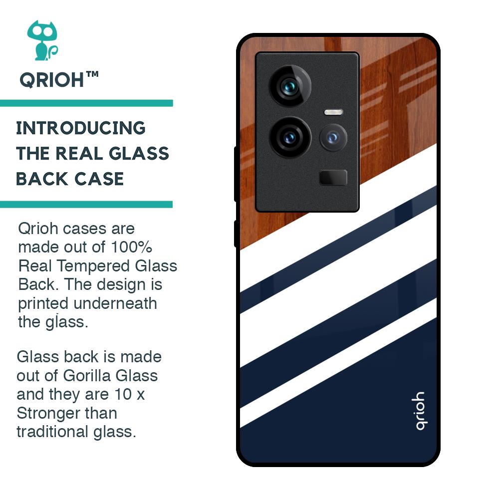 Bold Stripes Glass Case for iQOO 11