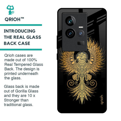 Mythical Phoenix Art Glass Case for iQOO 11